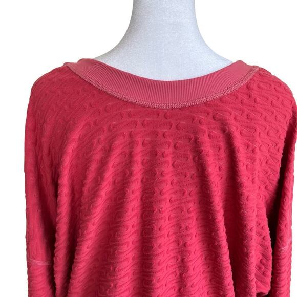 Nike Womens ThermaFIT Element Running Crewneck Top Reversible Pink Terrycloth XL - Picture 8 of 16